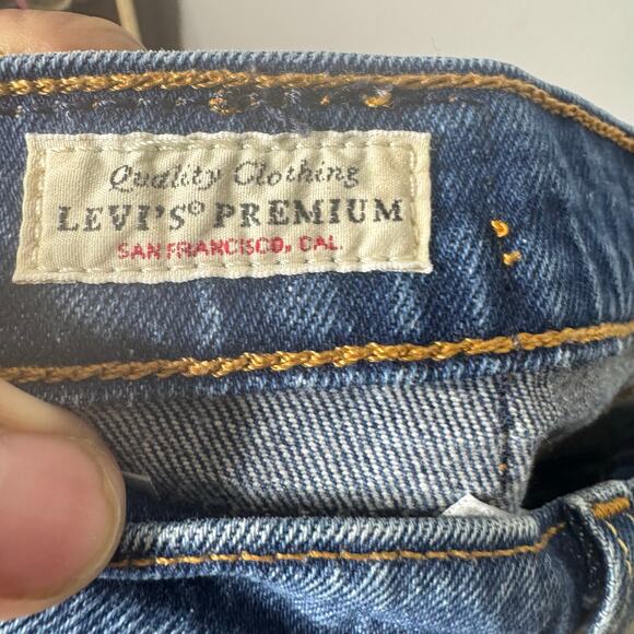 Levi’s Premium 501 Women’s Jeans‎ Size 25 Button Fly Straight Leg High Rise Blue - Picture 8 of 12